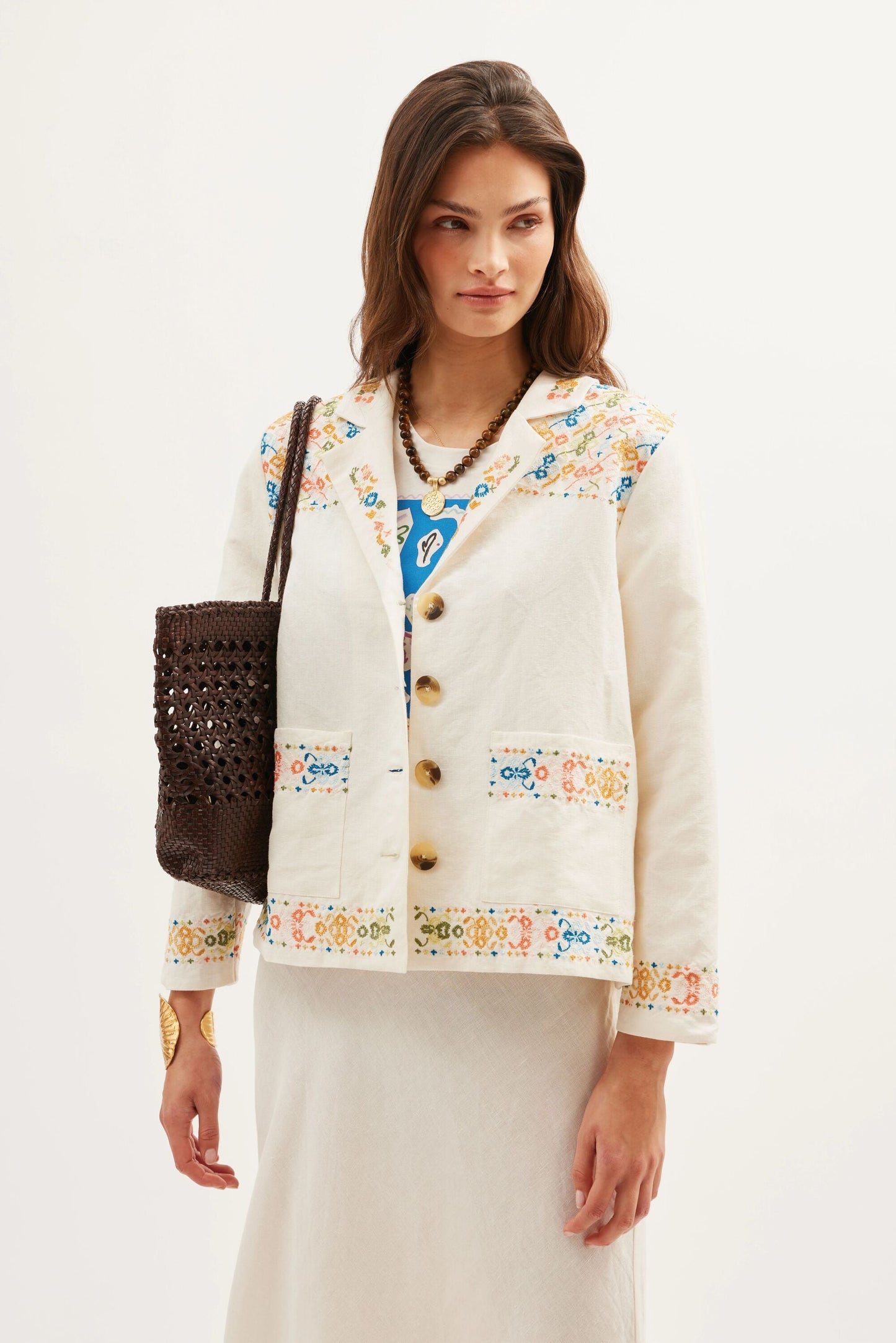 Taya  -  Ciara Embroidery Cream