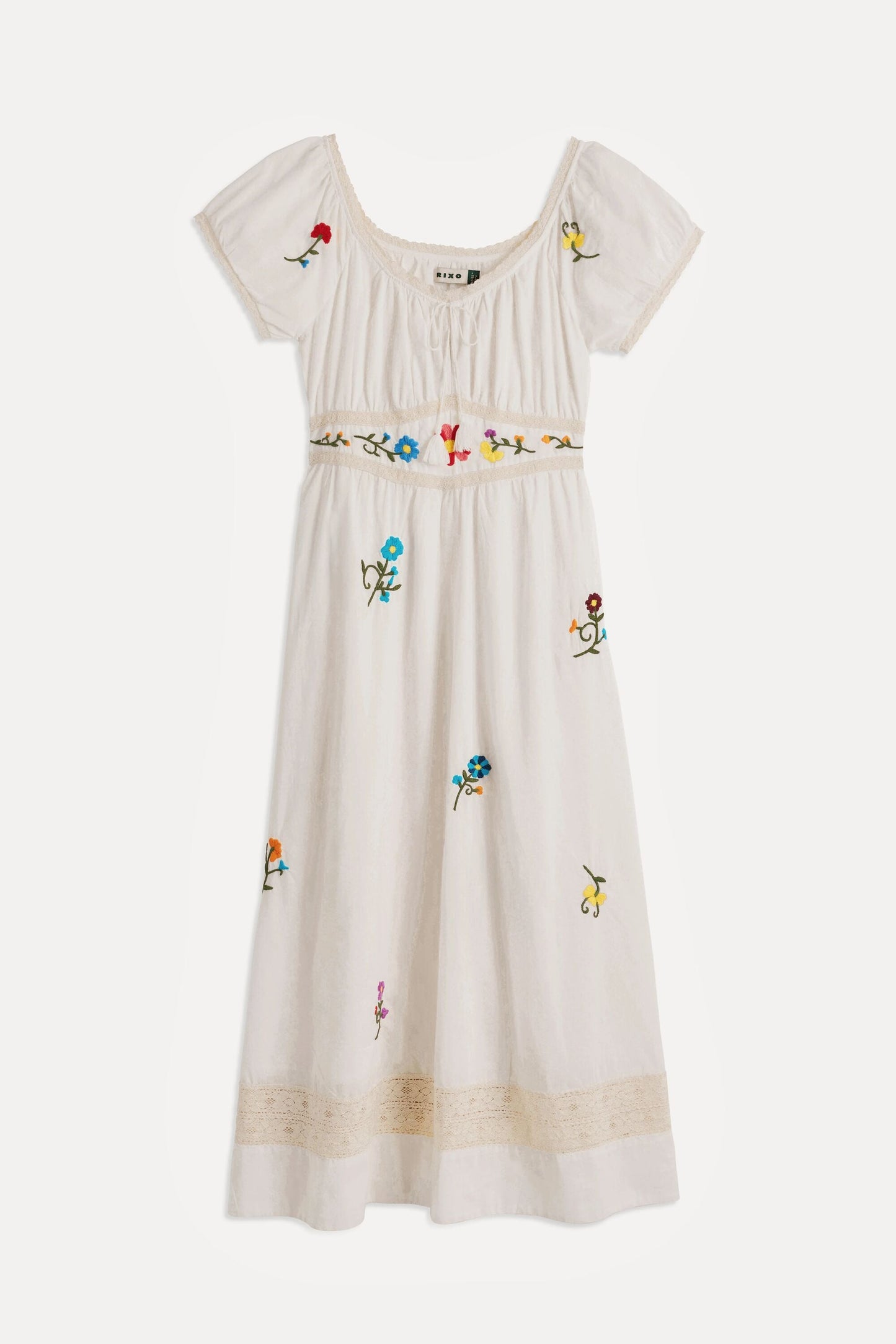 Alani  -  Ombre Floral Embroidery Ivory