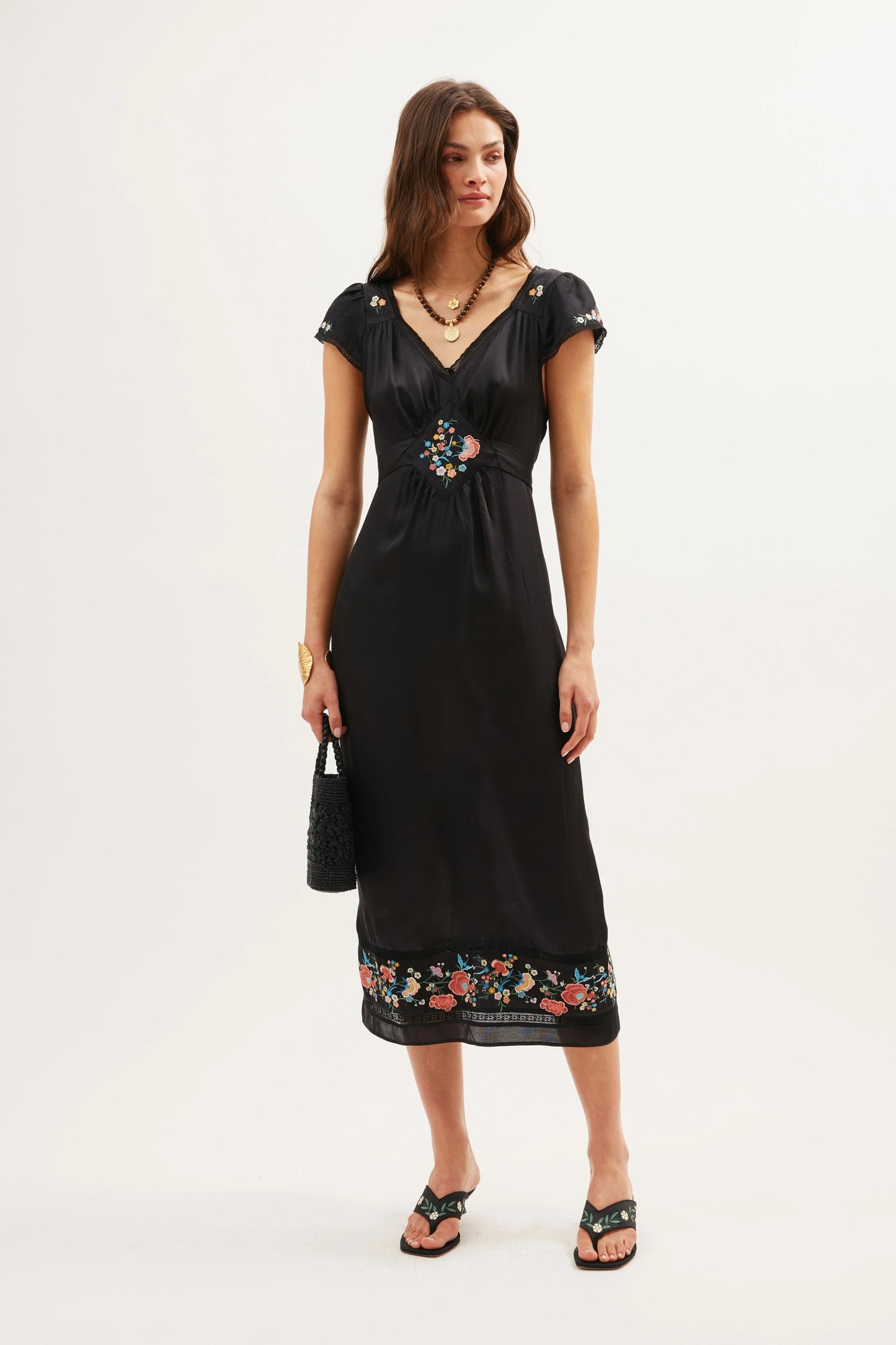 Carey  -  Orchard Embroidery Black