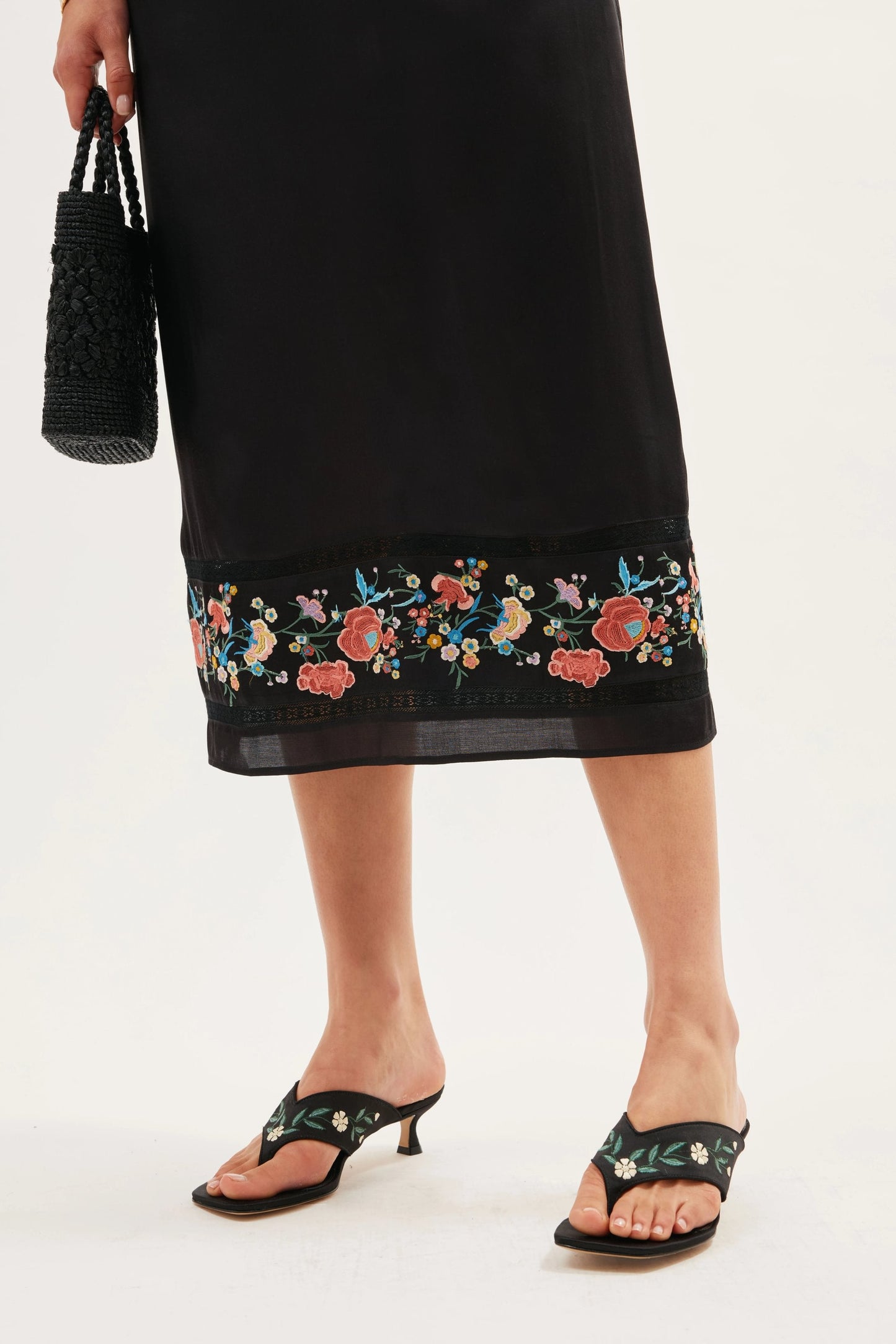Carey  -  Orchard Embroidery Black