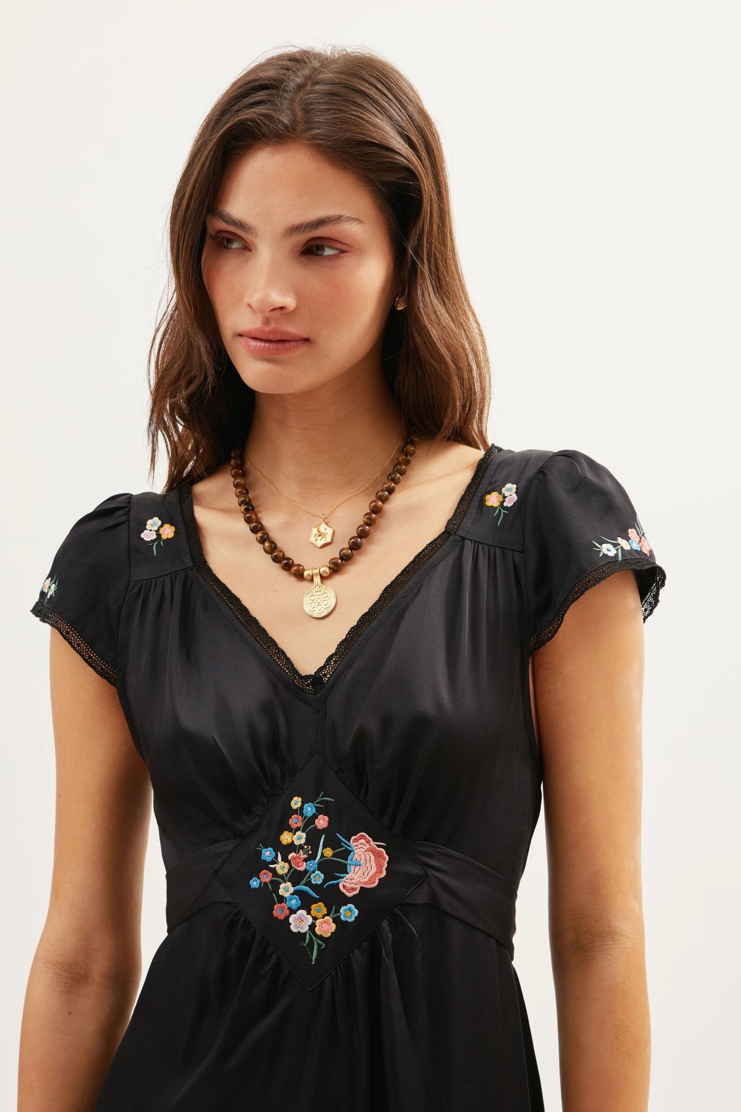 Carey  -  Orchard Embroidery Black