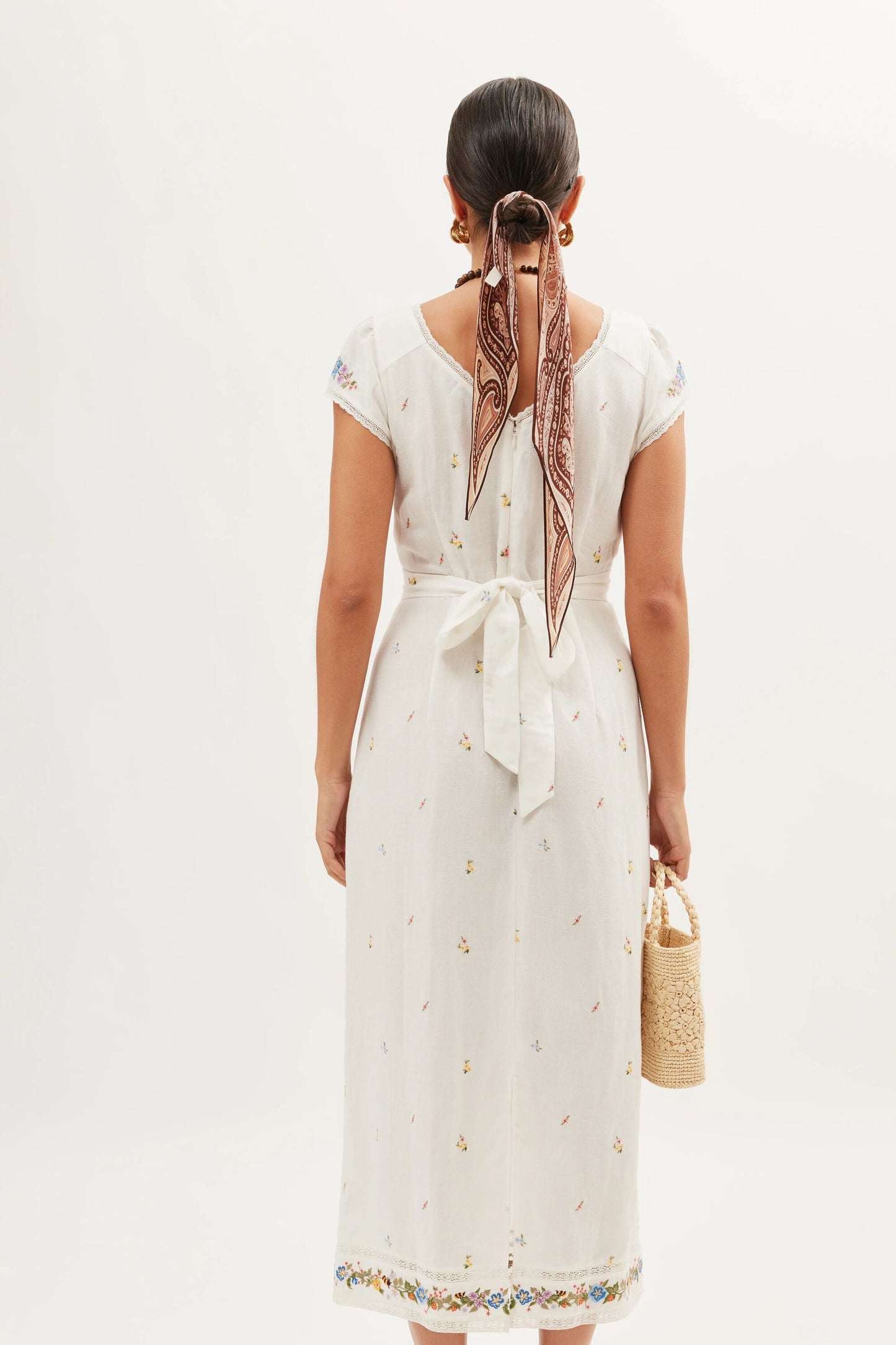 Carey  -  Meadow Embroidery Ivory