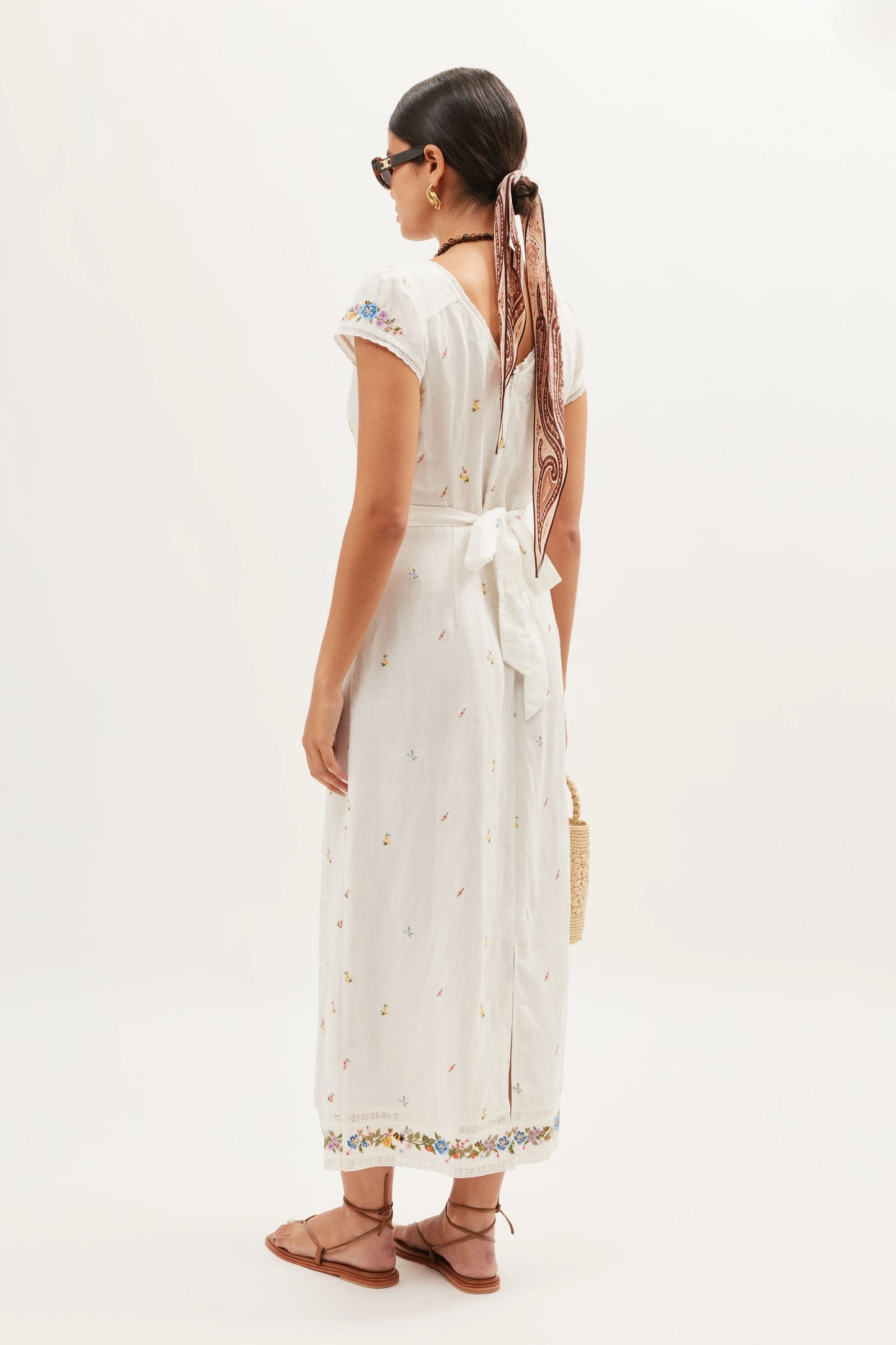 Carey  -  Meadow Embroidery Ivory