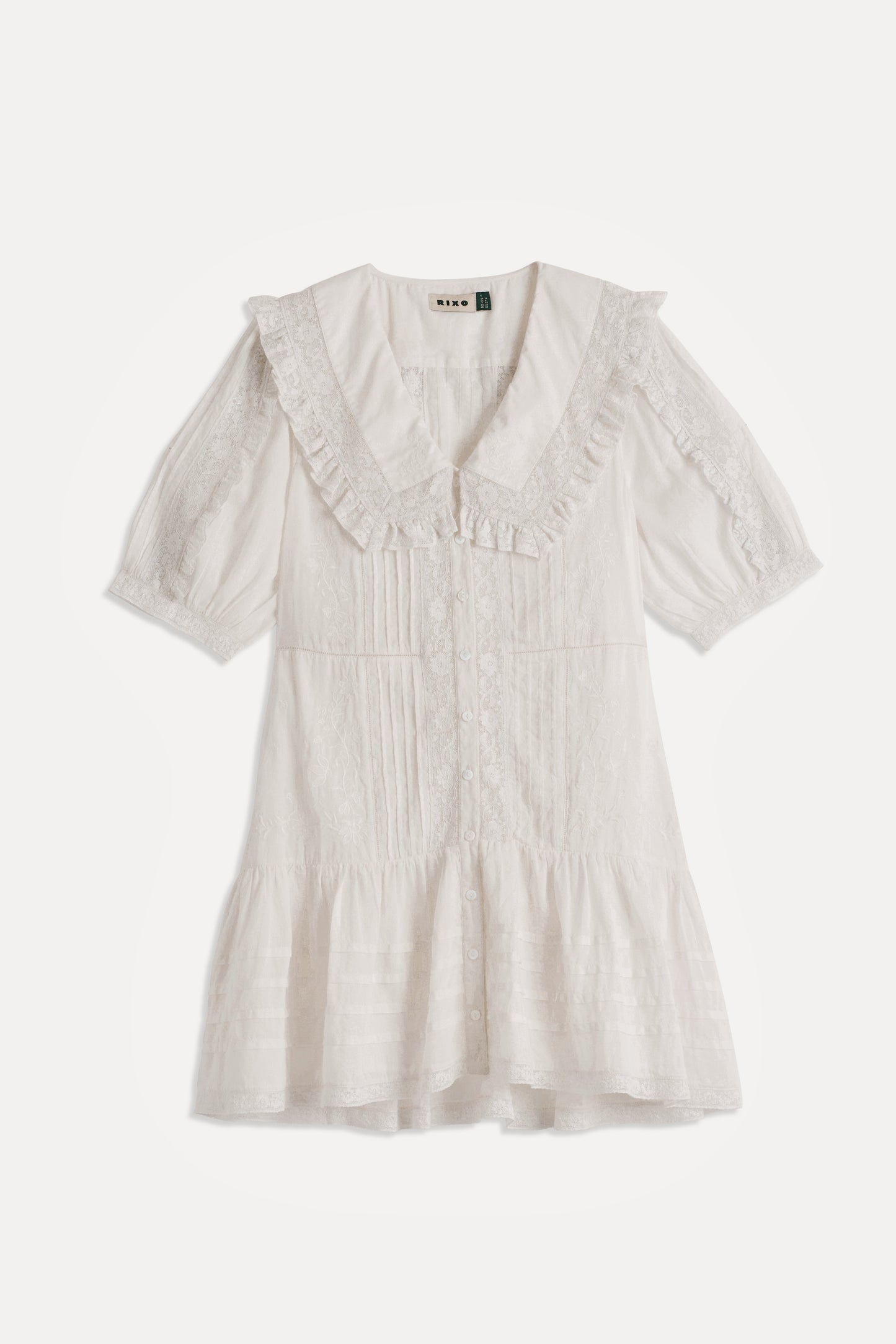 Dove  -  Pansy Embroidery White