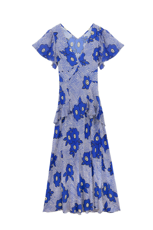 Evie  -  Milos Floral Blue