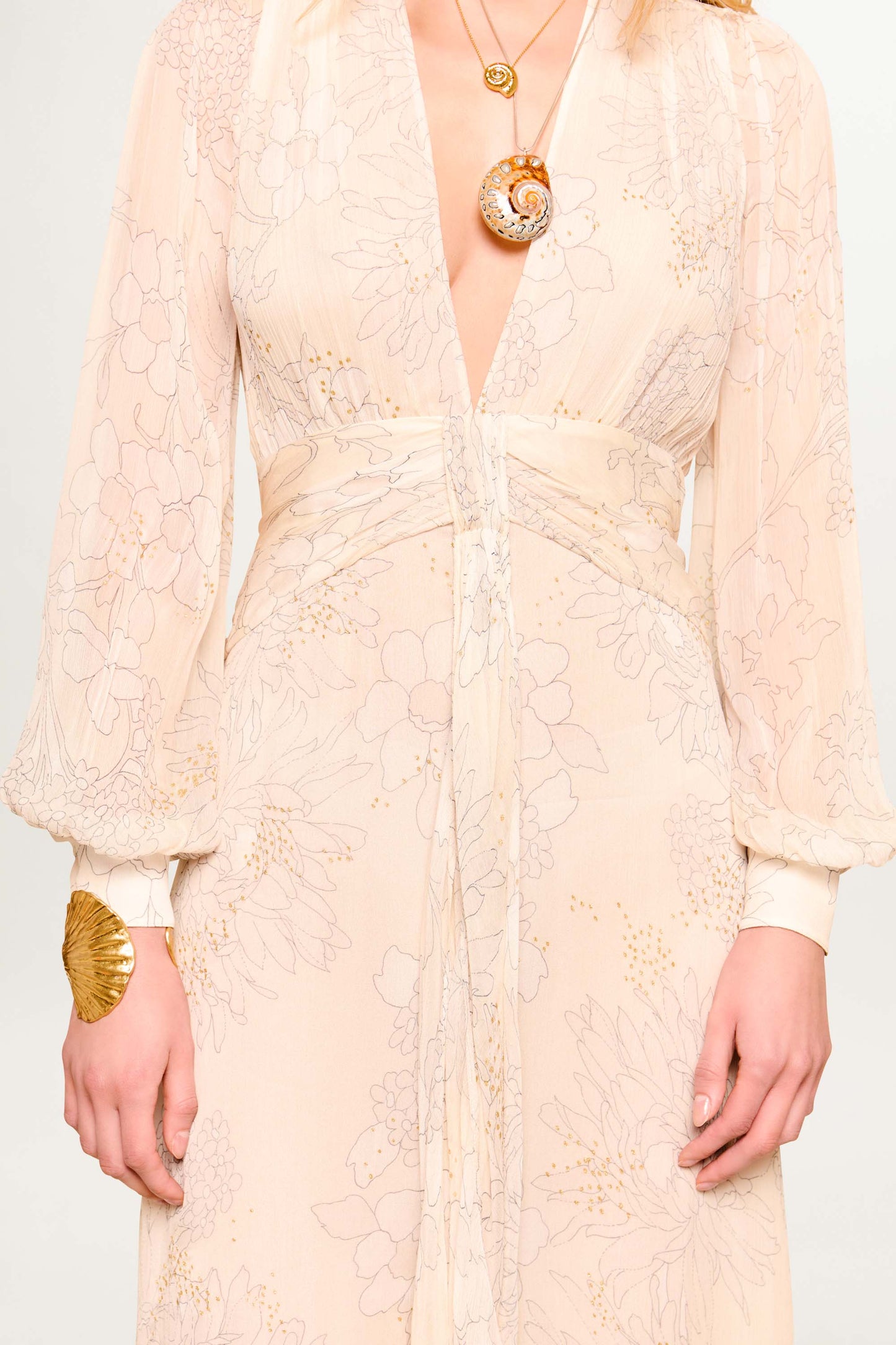 Meera - French Floral Glitter