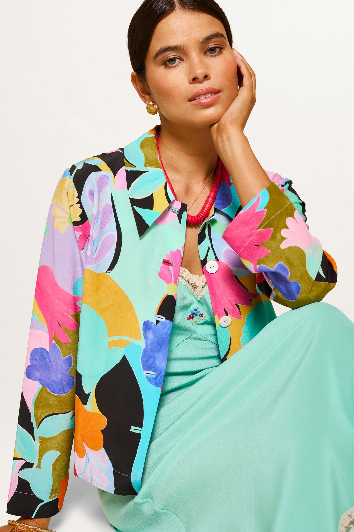 Ginette - Abstract Tulip Black