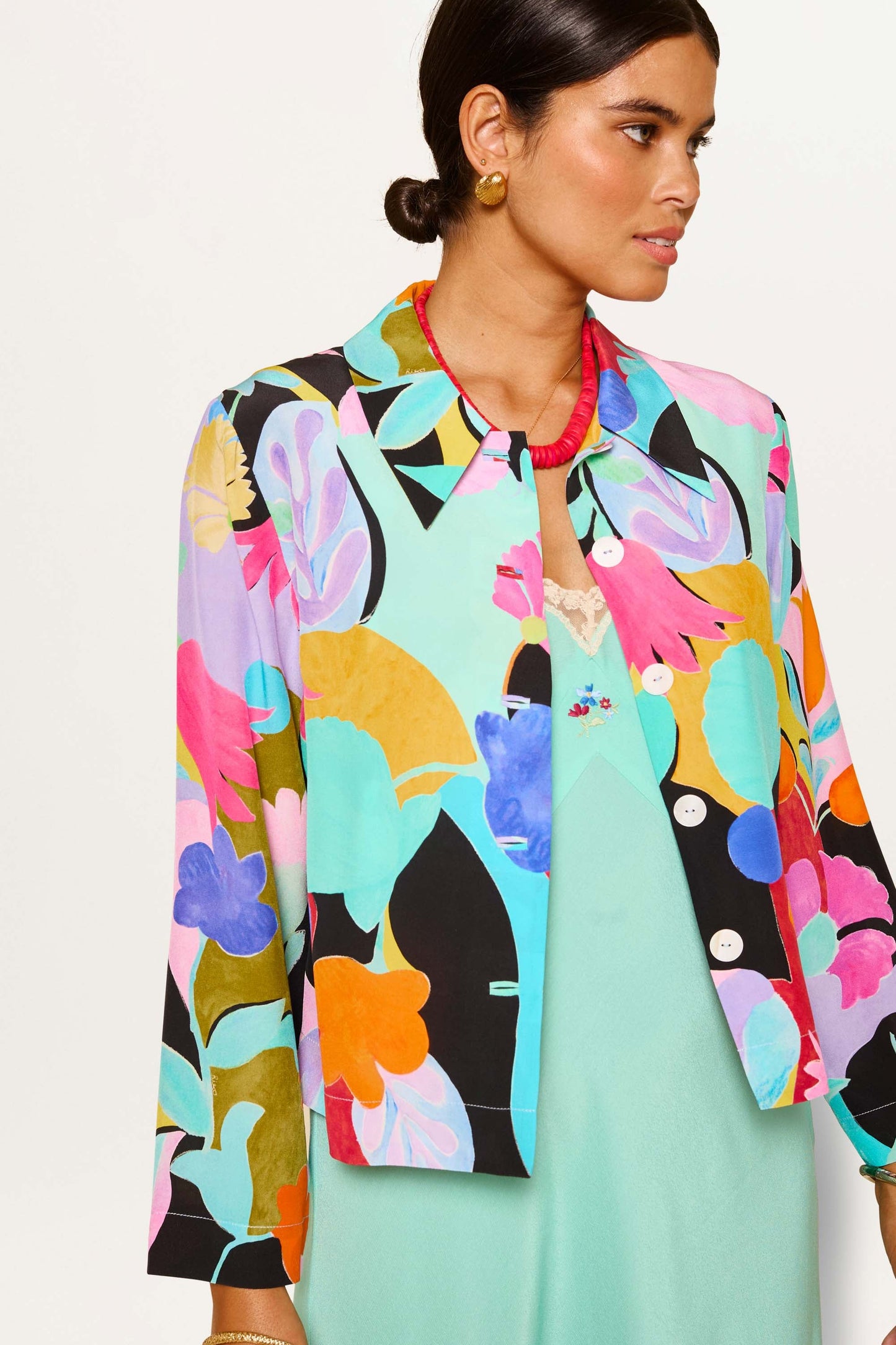 Ginette - Abstract Tulip Black