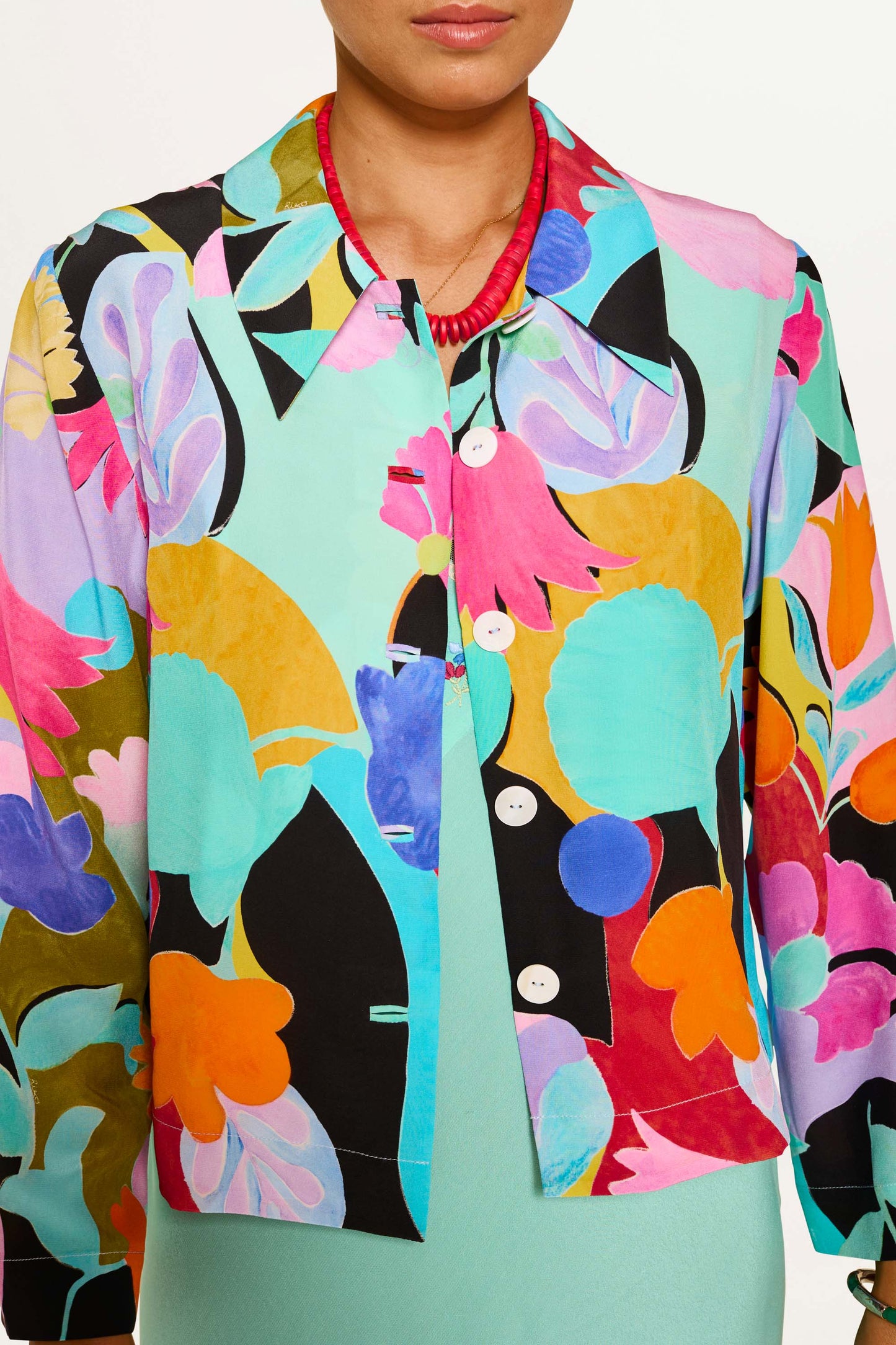 Ginette - Abstract Tulip Black