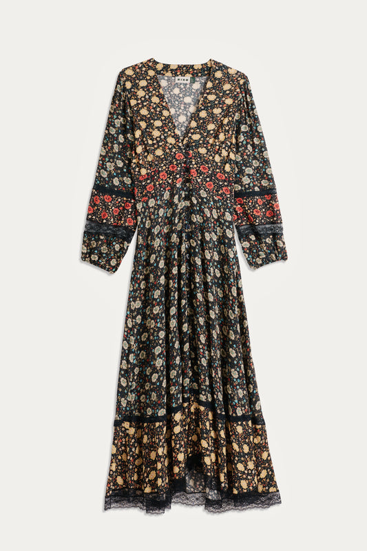 Raven  -  Eva Floral Mix Black